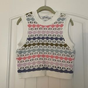 Zara. Knit top. Multicolored. Size S